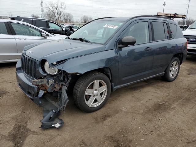 1J8FF47W77D346133 - 2007 JEEP COMPASS BLUE photo 1