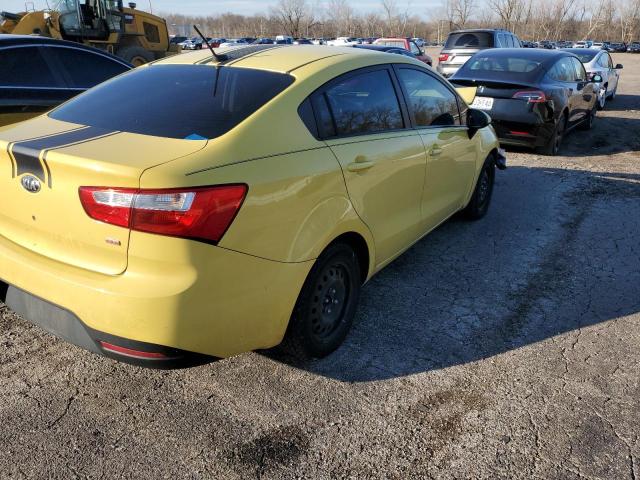 KNADM4A31G6598030 - 2016 KIA RIO LX YELLOW photo 3