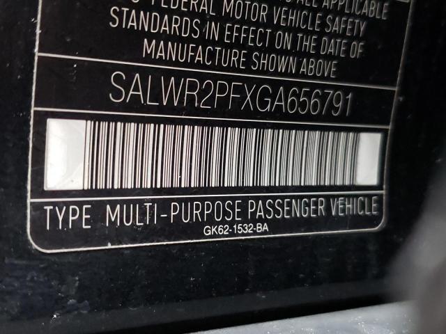 SALWR2PFXGA656791 - 2016 LAND ROVER RANGE ROVE BLACK photo 13