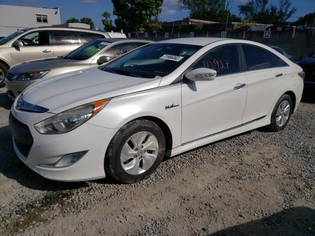 KMHEC4A45DA051110 - 2013 HYUNDAI SONATA HYB WHITE photo 1