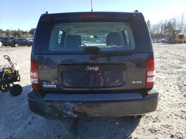 1J8GN28KX8W184768 - 2008 JEEP LIBERTY BLUE photo 6