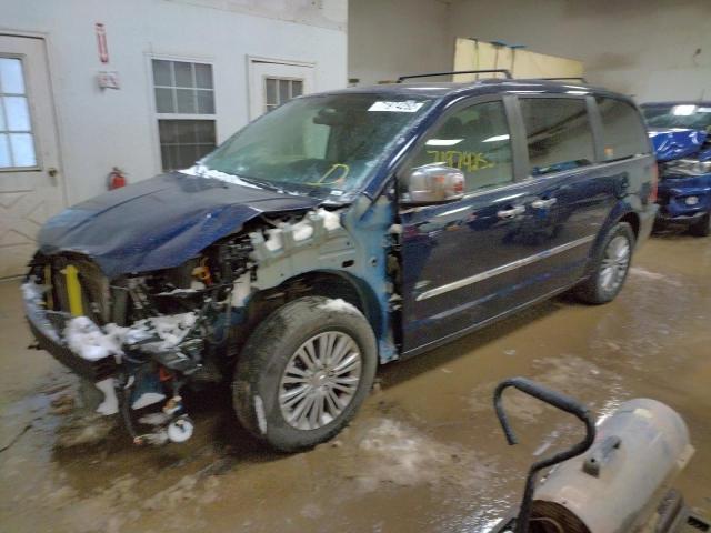 2C4RC1CG7ER286018 - 2014 CHRYSLER TOWN & COU BLUE photo 1