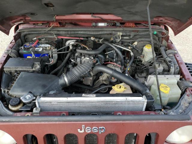 1J4GA59137L113707 - 2007 JEEP WRANGLER S RED photo 12