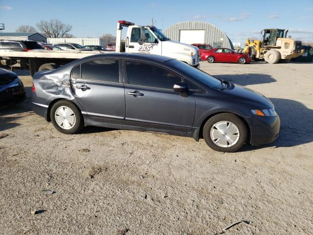 JHMFA36267S026679 - 2007 HONDA CIVIC HYBR BLUE photo 4