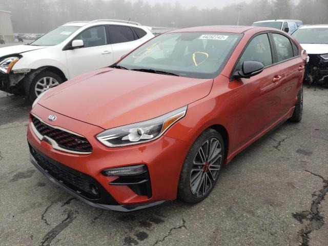 3KPF44AC2LE167678 - 2020 KIA FORTE GT ORANGE photo 2