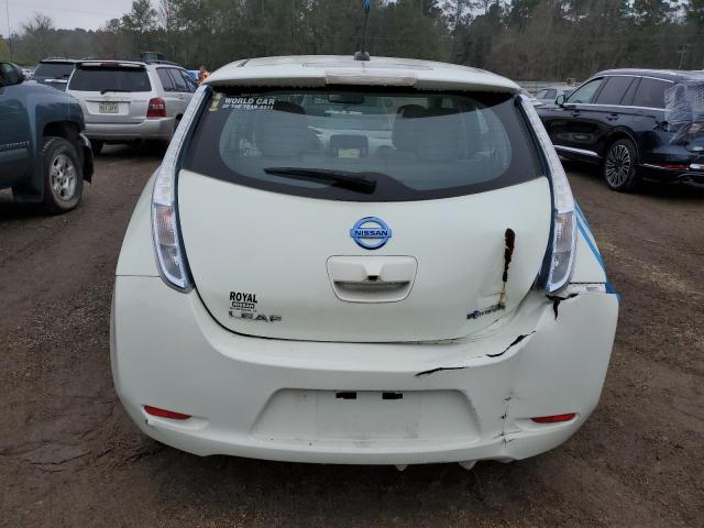 JN1AZ0CP1CT020492 - 2012 NISSAN LEAF SV WHITE photo 6