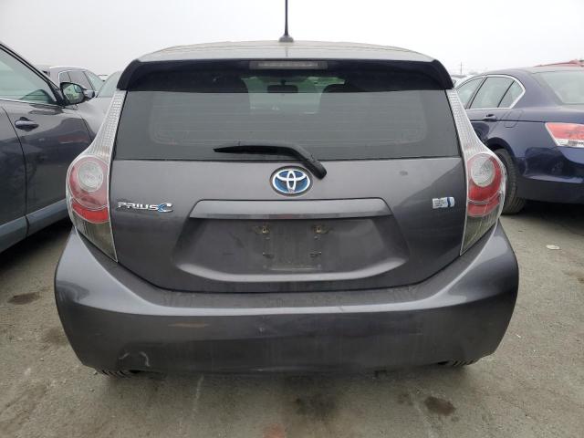 JTDKDTB35D1041424 - 2013 TOYOTA PRIUS C GRAY photo 6