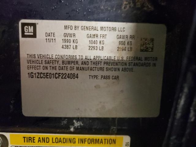 1G1ZC5E01CF224084 - 2012 CHEVROLET MALIBU 1LT 蓝色 照片 12