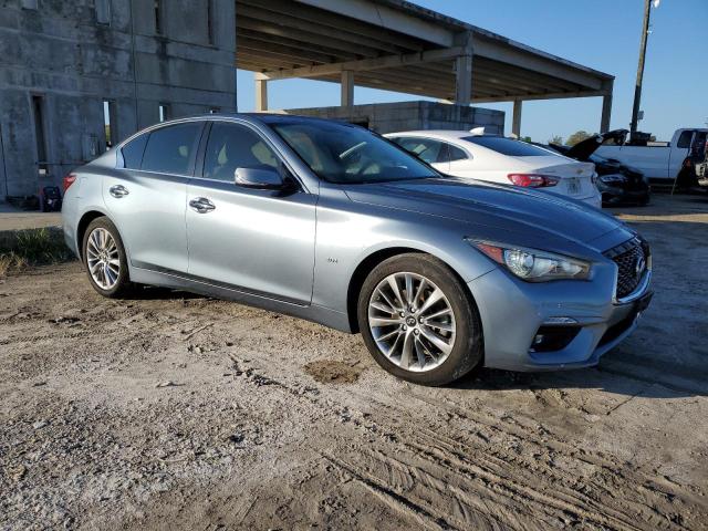 JN1EV7AR2KM551297 - 2019 INFINITI Q50 LUXE BLUE photo 4