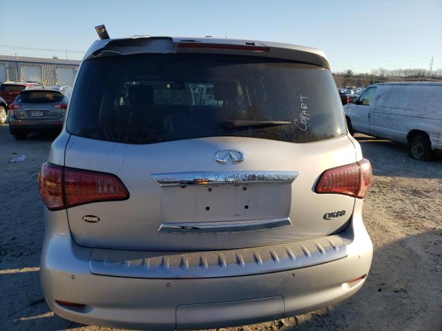 JN8AZ2NEXF9082466 - 2015 INFINITI QX80 SILVER photo 6