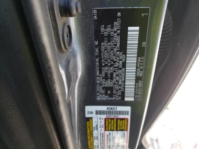 5TFDY5F19AX095366 - 2010 TOYOTA TUNDRA CRE GRAY photo 13