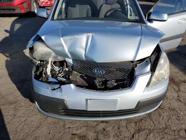 KNADE123986****** - 2008 KIA RIO BASE SILVER photo 11