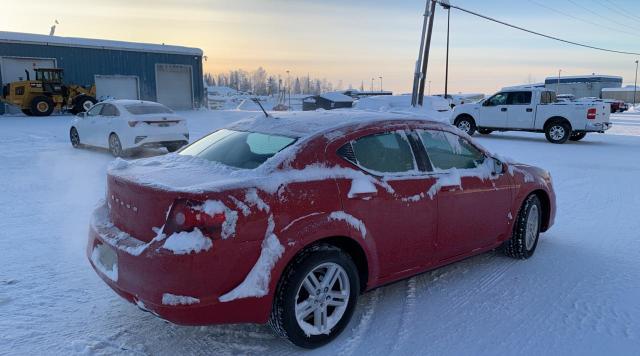 1C3CDZCG6DN526418 - 2013 DODGE AVENGER SX BURGUNDY photo 4