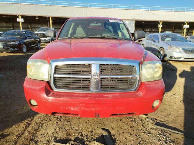 1D7HE48N65S134444 - 2005 DODGE DAKOTA QUA RED photo 5