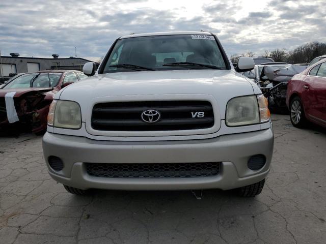 5TDZT34A52S057541 - 2002 TOYOTA SEQUOIA WHITE photo 5