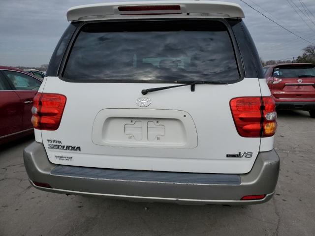 5TDZT34A52S057541 - 2002 TOYOTA SEQUOIA WHITE photo 6