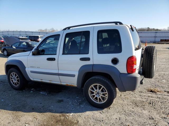 1J4GL48K43W536271 - 2003 JEEP LIBERTY SP WHITE photo 2