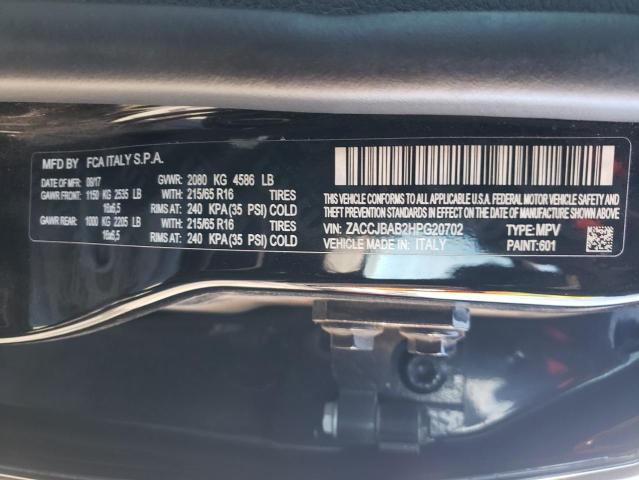 ZACCJBAB2HPG20702 - 2017 JEEP RENEGADE S 黑色 照片 13