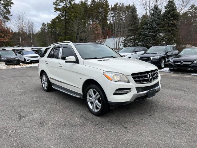 4JGDA5HB9CA007783 - 2012 MERCEDES-BENZ ML 350 4MA WHITE photo 1