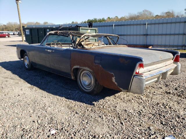 4Y86N428266 - 1964 LINCOLN CONTINENTL BLUE photo 2