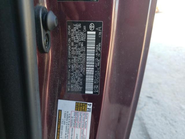 JTKDE177050021491 - 2005 TOYOTA SCION TC წითელი ფოტო 12