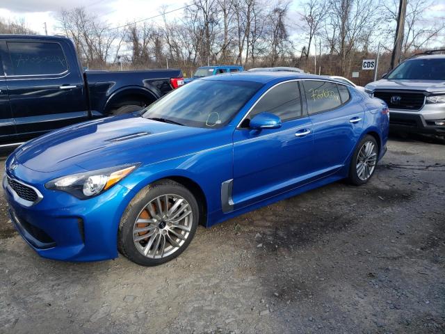 KNAE15LA2J6032111 - 2018 KIA STINGER BLUE photo 1