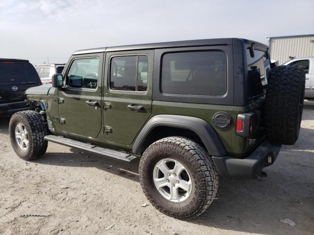 1C4HJXDG5MW843632 - 2021 JEEP WRANGLER U მწვანე ფოტო 2
