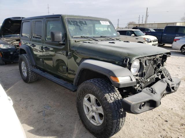 1C4HJXDG5MW843632 - 2021 JEEP WRANGLER U მწვანე ფოტო 4