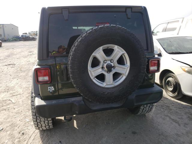 1C4HJXDG5MW843632 - 2021 JEEP WRANGLER U მწვანე ფოტო 6