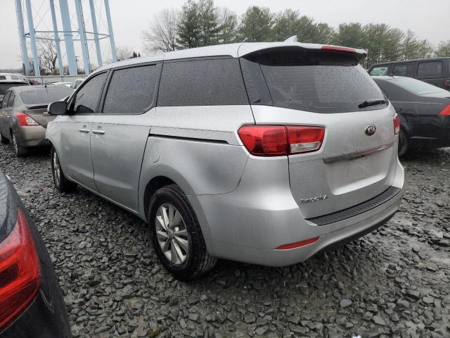 KNDMA5C1XG6120542 - 2016 KIA SEDONA L SILVER photo 2