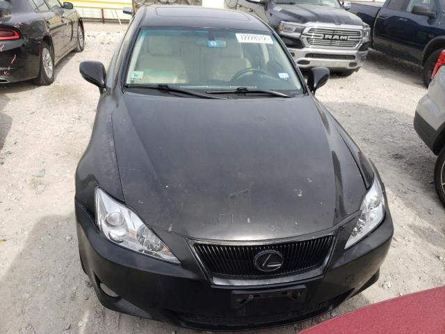 JTHBK262782068365 - 2008 LEXUS IS 250 BLACK photo 5