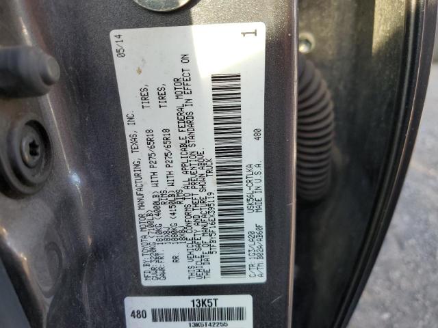 5TFBY5F16EX395119 - 2014 TOYOTA TUNDRA DOU GRAY photo 12