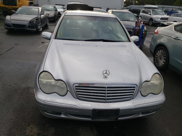 WDBRF61J92F191917 - 2002 MERCEDES-BENZ C 240 SILVER photo 5