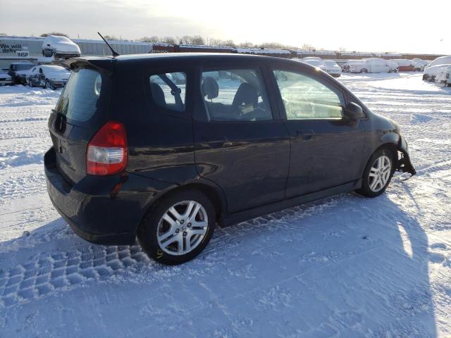 JHMGD38657S048099 - 2007 HONDA FIT S 黑色 照片 3