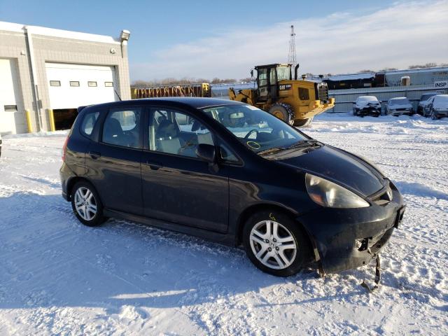 JHMGD38657S048099 - 2007 HONDA FIT S 黑色 照片 4