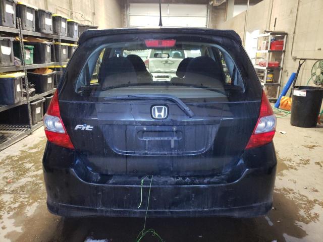 JHMGD38657S048099 - 2007 HONDA FIT S BLACK photo 6