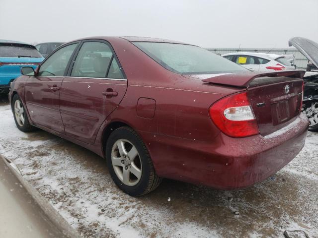 4T1BF30K42U013528 - 2002 TOYOTA CAMRY RED photo 2