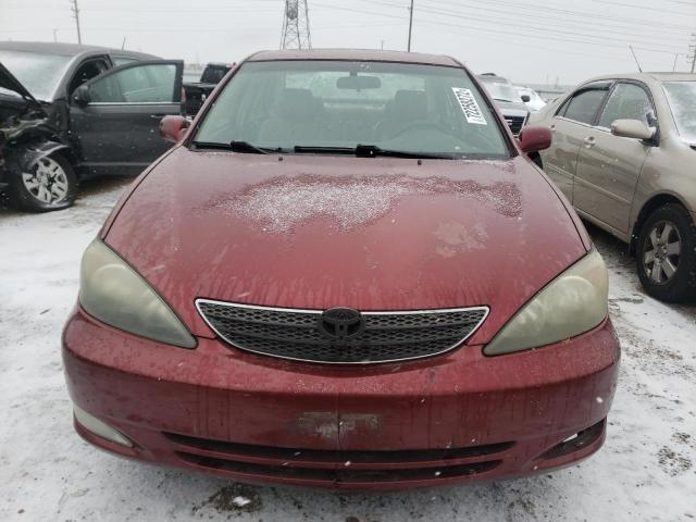 4T1BF30K42U013528 - 2002 TOYOTA CAMRY RED photo 5