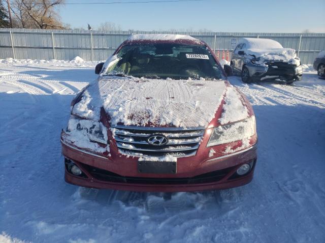 KMHFC4DF1BA516738 - 2011 HYUNDAI AZERA GLS RED photo 5