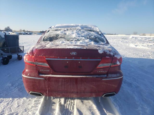 KMHFC4DF1BA516738 - 2011 HYUNDAI AZERA GLS RED photo 6