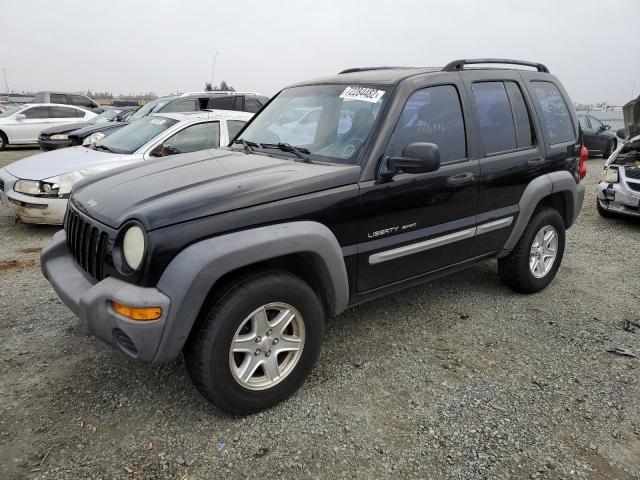 1J4GL48K02W268916 - 2002 JEEP LIBERTY BLACK photo 1