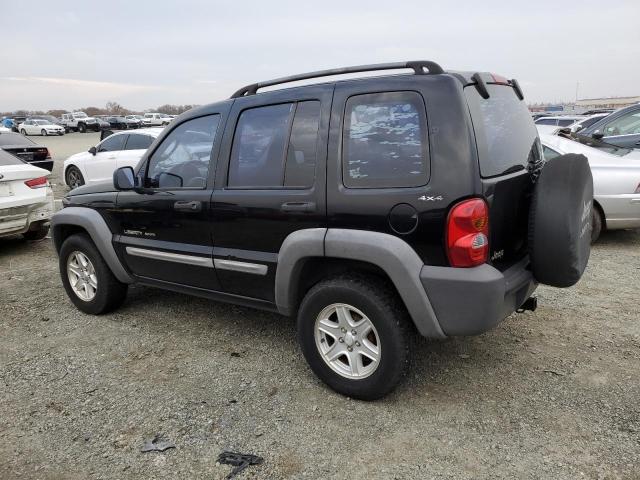 1J4GL48K02W268916 - 2002 JEEP LIBERTY BLACK photo 2