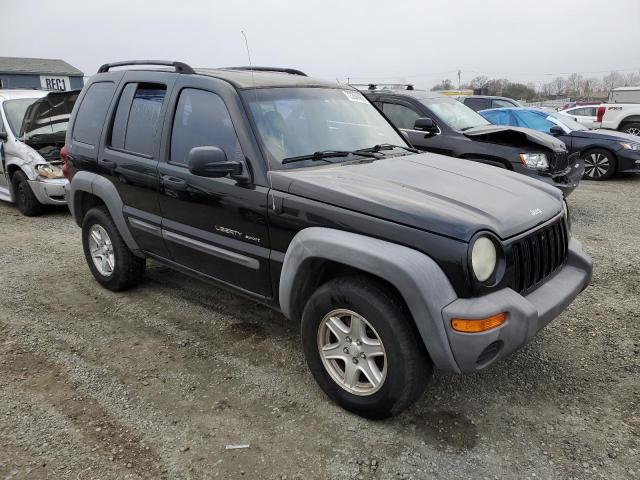 1J4GL48K02W268916 - 2002 JEEP LIBERTY BLACK photo 4