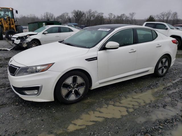 KNAGM4AD9C5033238 - 2012 KIA OPTIMA HYB WHITE photo 1