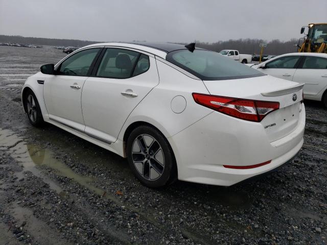 KNAGM4AD9C5033238 - 2012 KIA OPTIMA HYB WHITE photo 2