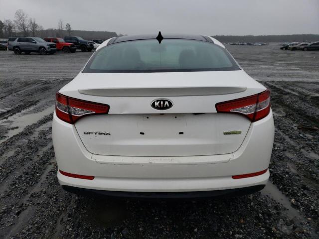 KNAGM4AD9C5033238 - 2012 KIA OPTIMA HYB WHITE photo 6