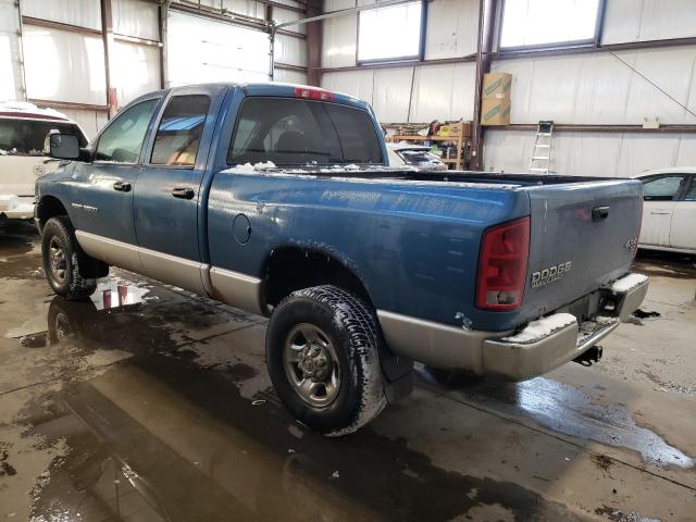 3D7KU28D73G782674 - 2003 DODGE RAM 2500 S BLUE photo 2