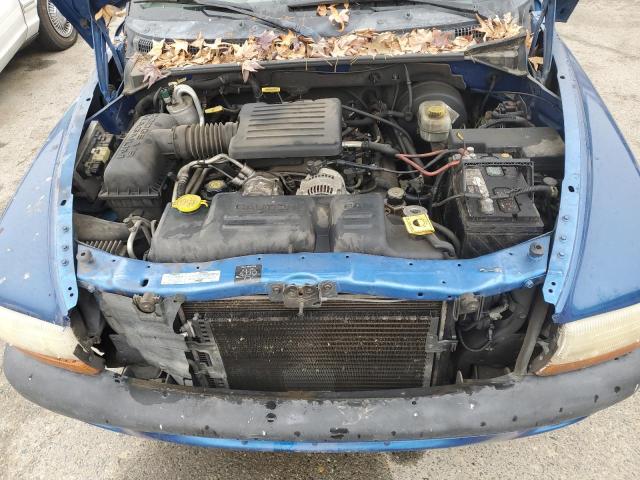 1B7GL2AN61S113419 - 2001 DODGE DAKOTA QUA BLUE photo 11