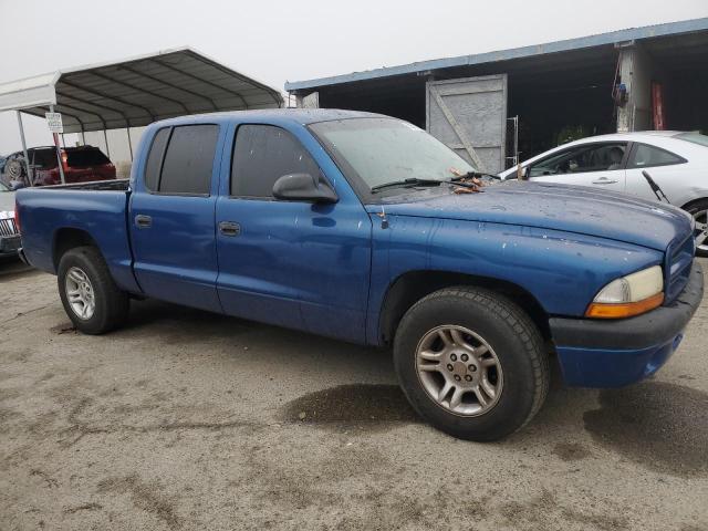 1B7GL2AN61S113419 - 2001 DODGE DAKOTA QUA BLUE photo 4