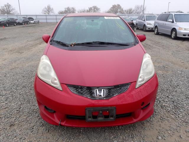 JHMGE88459S053265 - 2009 HONDA FIT SPORT RED photo 5